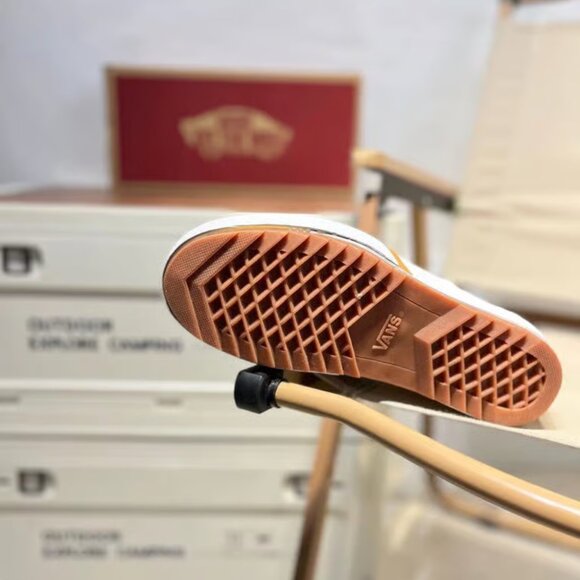 VANS Stacked Checkerboard Slip On Canvas Shoes - Picture 3 of 5